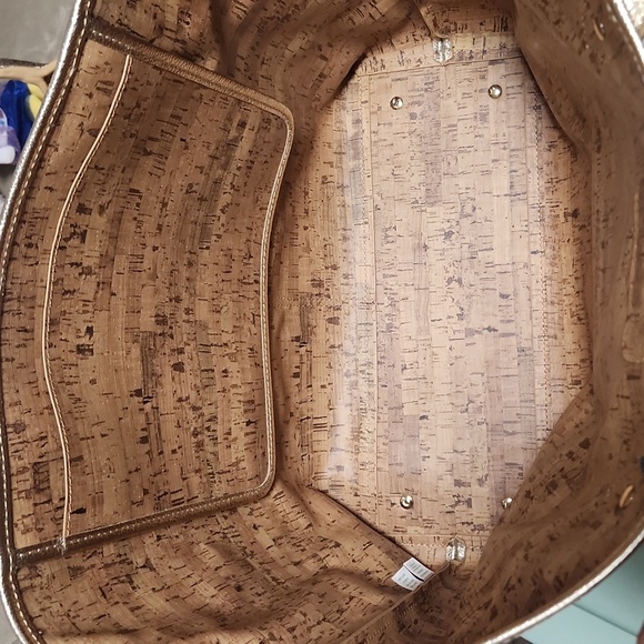 NWT Lilly Pulitzer Metallic Leather La La Tote Bag - Picture 5 of 8